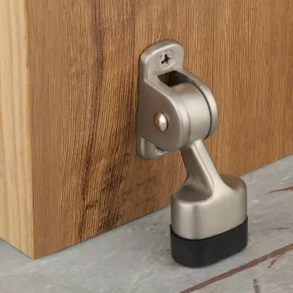 Hardlay Industries 3 inch Door Stopper Rubber Powerful Working with Screw-Matt Finish Door Stoper