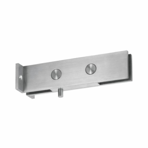 Overpanel Pivot Patch with Plate, Stainless Steel Satin, Stainless Steel, (L) 160.00 (H) 45.00 mm