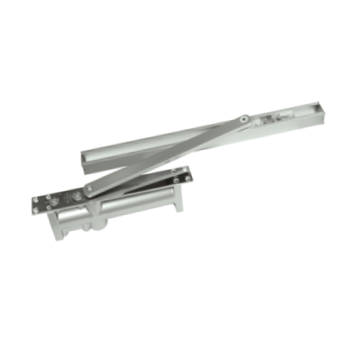 CONCEALED DOOR CLOSER WITH 90Es HOLD OPEN, Silver, 100 kg